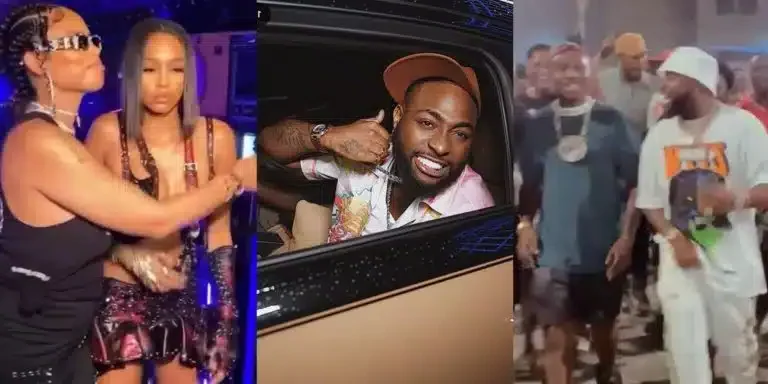 Davido Allegedly Ditched Vehicles, Trekked to Goodbeach to Support Wizkid’s In-law, DJ Skylaa