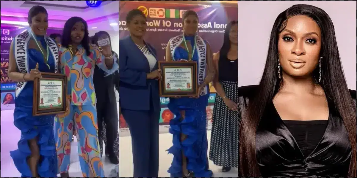 “It Came to Pass” – May Edochie Gushes As She Bags Peace Award