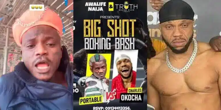 “I Beat You, You Chop Blow” – Singer Portable Embarrasses Charles Okocha, Exposes How He Beat Him Up in Rounds 1, 2, 3, and 4