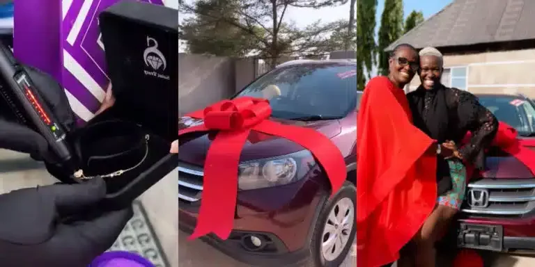 Popular Comedian, Real Warri Pikin Gifts Mom New Car, 18K Gold for Birthday