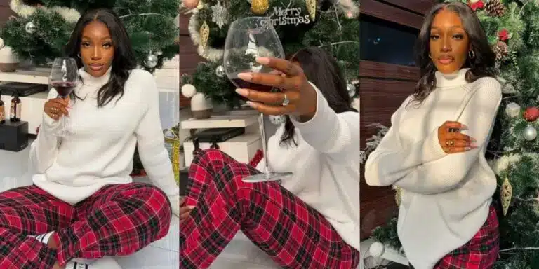 “Is That A Ring” – Singer Rudeboy’s Girlfriend, Ivy Raises Speculations As She Flaunts Ring In Christmas Photo