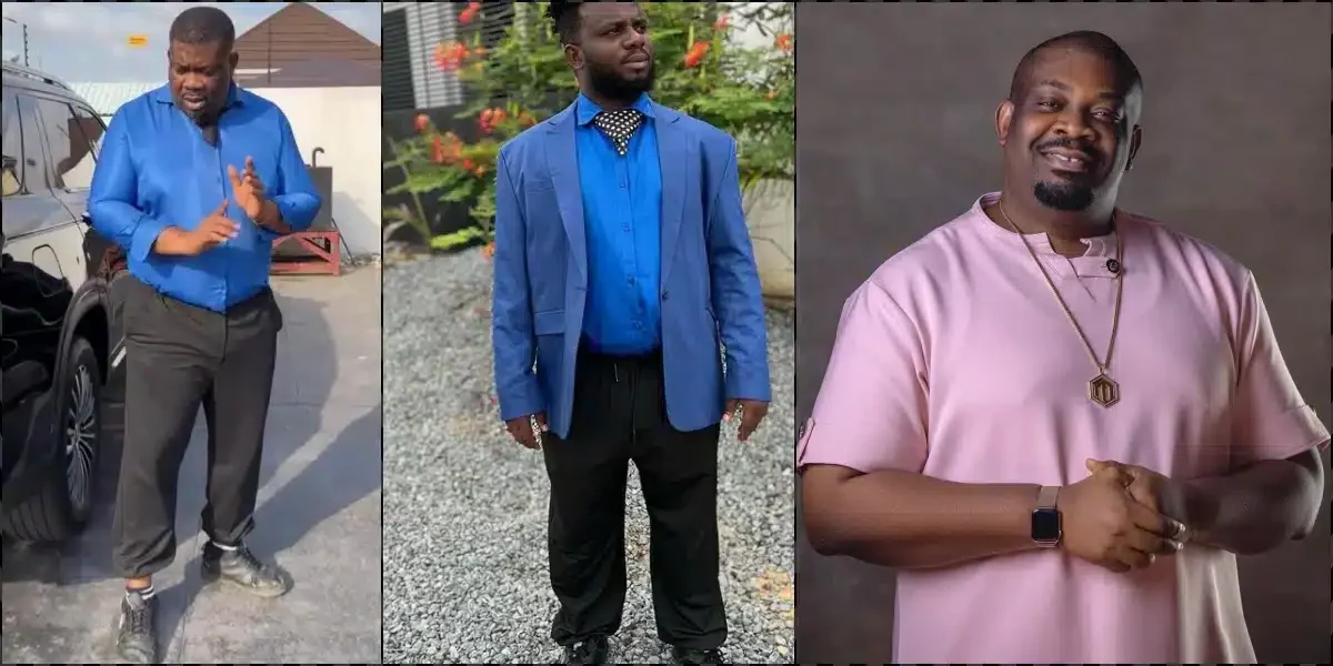 Comedian Sabinus Stranded Without Clothes as Don Jazzy Loots His Wardrobe