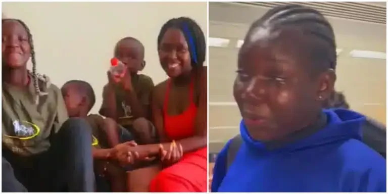 “Stay With Your Kids” – Viral Nanny, Rosie Shows Off Her Three Children For The First Time