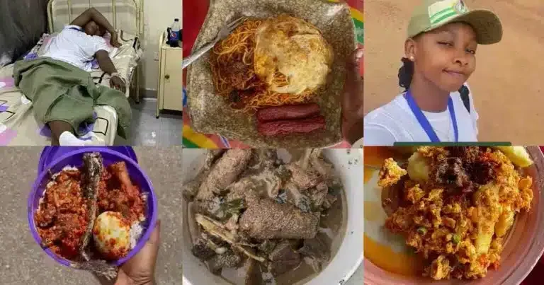 “Which Camp Be This?!” – Netizens Drool As Corper Flaunts Meals She Ate While At NYSC Camp