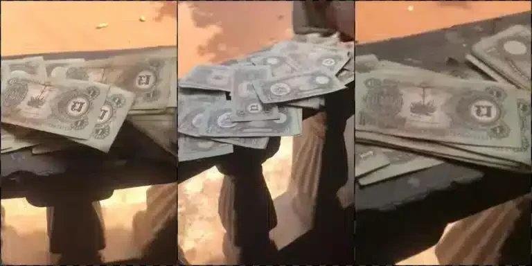 Nigerian Lady Stunned As She Finds Stash of Biafran Pounds Hidden By Late Grandfather