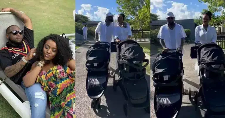 Davido and Chioma enjoy vacation together with their twins