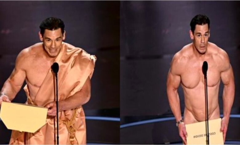 John Cena's Surprising Appearance at 2024 Oscars A Naked Presentation