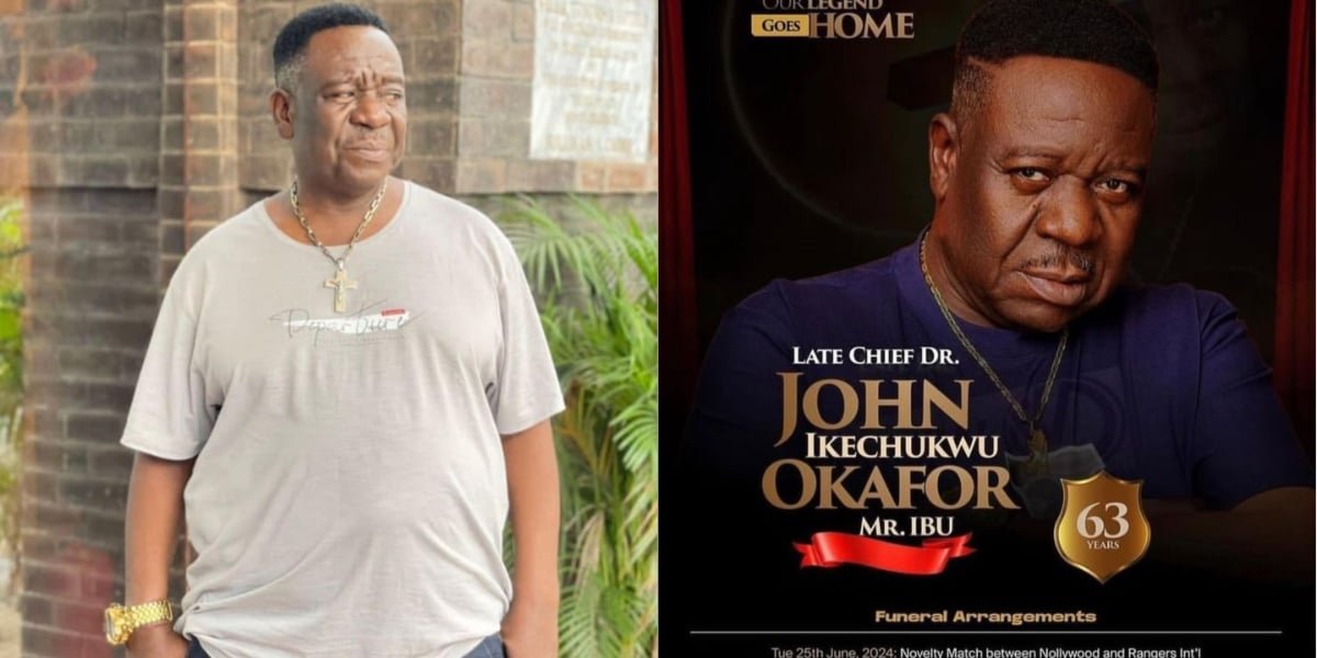 Late Actor Mr Ibu’s Funeral Banner Surface Online