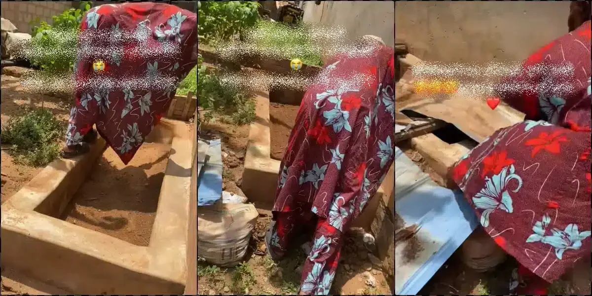 Heartwarming Tribute: Man Cleans Late Wife’s Grave After 17 Years