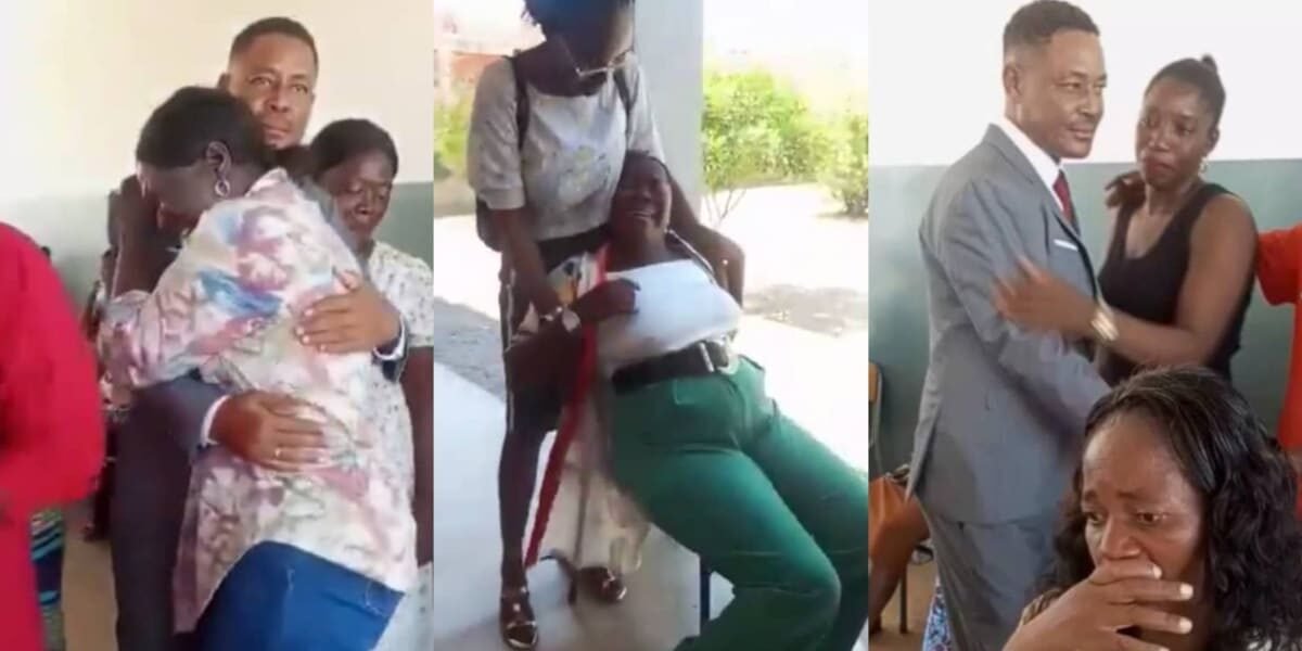 Touching Goodbye: Female Teachers in Tears as Headmaster is Transferred