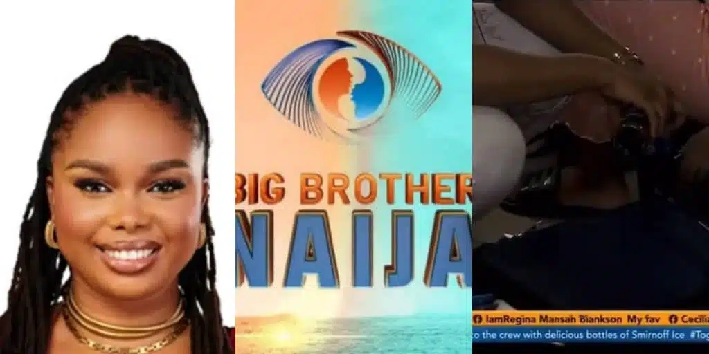 BBNaija 2024: Onyeka Spot on Camera Secretly Transferring Guinness into Water Bottle